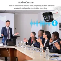 Caméra SIMICAM 4K Poe avec Audio 48V POE/DC 12V 4MP/5MP/8MP Super HD Vision nocturne infrarouge Surveillance vidéo balle pour Nvr 4