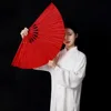 Bamboo Hands Fan Tai Chi Performance Fan Martial Arts Fan Kung Fu Fans Cosplay Fan Black Cover China Many Pattern 1