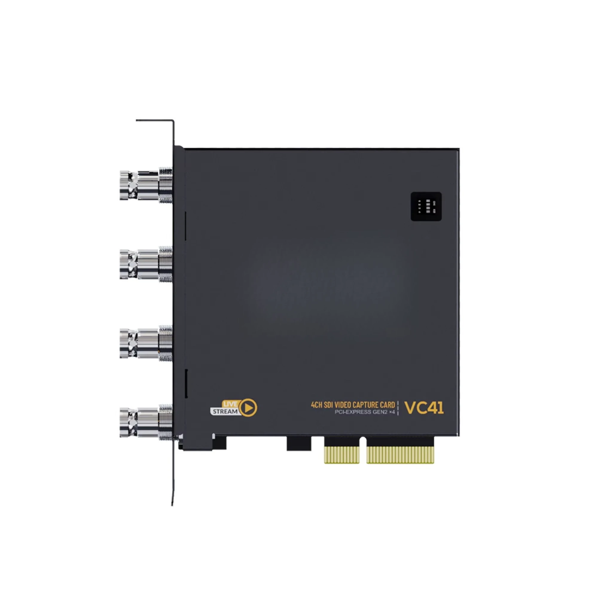 VC41 캡처 비디오 4채널 SDI 1080i60 PCIe 캡처 카드 비디오 스튜디오 장비 (스포츠 라이브 스트리밍용)