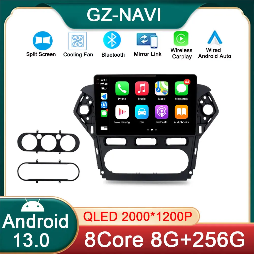 

Android 13 Car Radio Android Auto for Ford Mondeo 4 mk4 2010-2013 2014 Car Stereo Carplay 4G Car Multimedia GPS Autoradio
