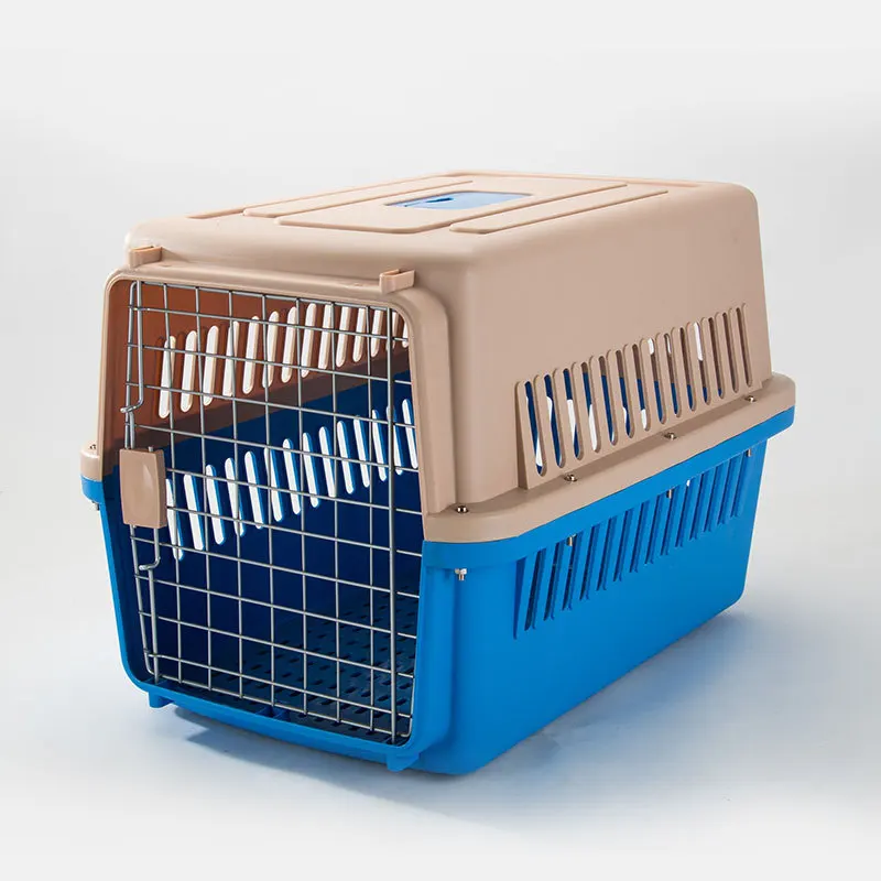 thumbnail image 1 of Jaula grande para perros y gatos, para coche, para envíos de mascotas, jaula para gatos pequeños y medianos, caja de aire portátil para envíos de salida, 1 of 5
