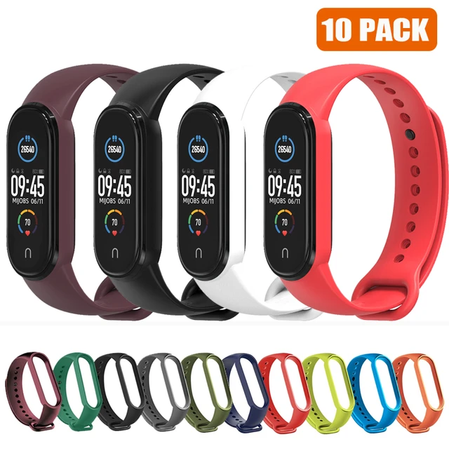  [4 Packs] Bands for Mi Band 7 Strap Replacement Wristband  Xiaomi Mi Band 7 Accessories Watch Band for Men Women Xiaomi 7 Wrist Band :  Electronics