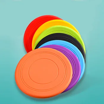 Silicone Flying Saucer Funny Dog Cat Toy Dog Game Flying Discs Resistant Chew Puppy Training Interactive Pet Supplies