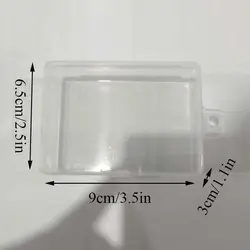 Compact Translucent Dustproof Jewelry Storage Case (9X6.5X3cm)