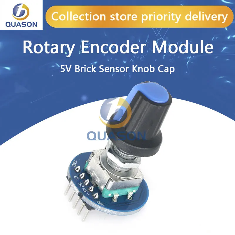 Rotary-Encoder-Module-5V-Brick-Sensor-Development-Round-Audio-Rotating ...