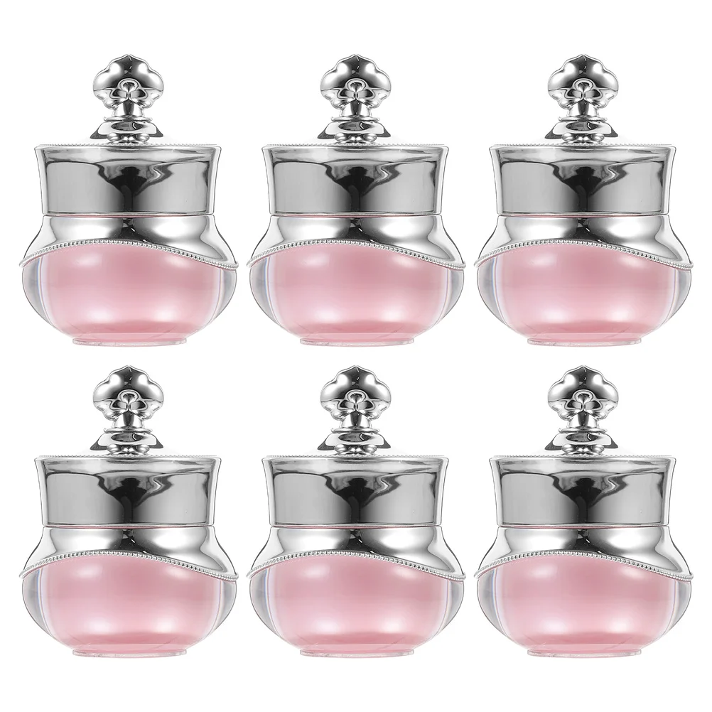 6 Pcs Acrylic Bottle Empty Cream Jars Travel Small Storage with Lids Container acrylic suggestion box 8x8x8 inches ballot money storage container for voting charity ballot contest suggestions