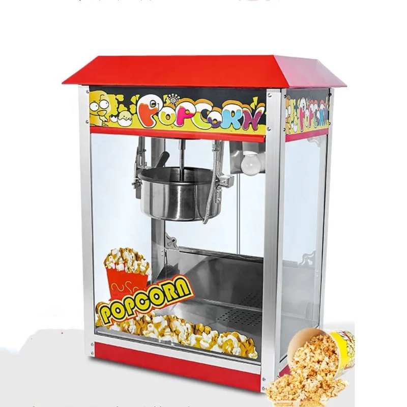 Wholesale price 1400W electric automatic popcorn maker, Commercial  machine