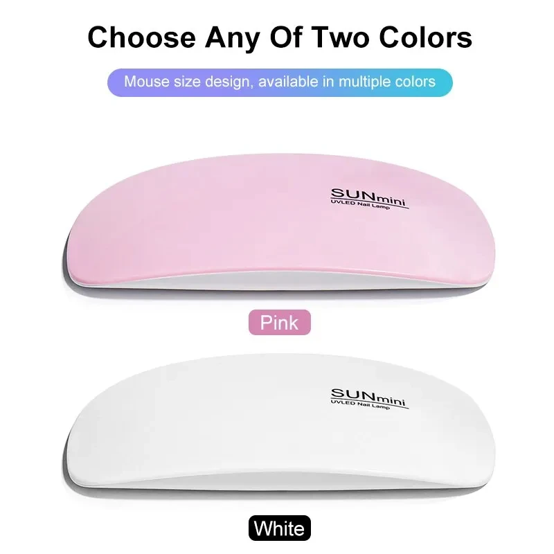6W Mini Nail Dryer Machine Portable 6 LED UV Manicure Lamp Home Use For Drying Polish Varnish With USB Cable nail lamp