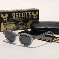 Sun Glasses Man Johnny Depp Lemtosh Polarized Sunglasses Woman Luxury Brand Vintage Acetate Frame Green Drivering Goggles