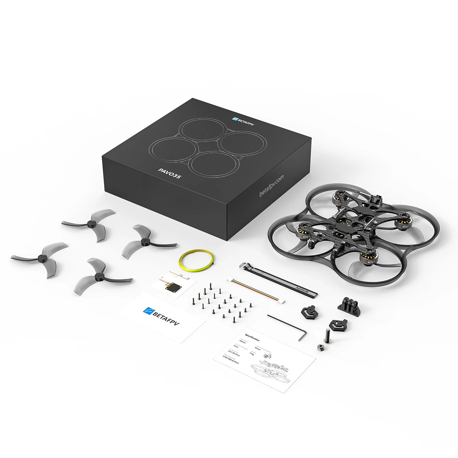BETAFPV Pavo35 Brushless Whoop Quadcopter drohne Adapted to AIR O3 professional image transmission fpv drones
