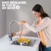 1pc Water Faucet Extension Pipe, Universal Extended Water Pipe, Anti-Splash Extension Pipe 4