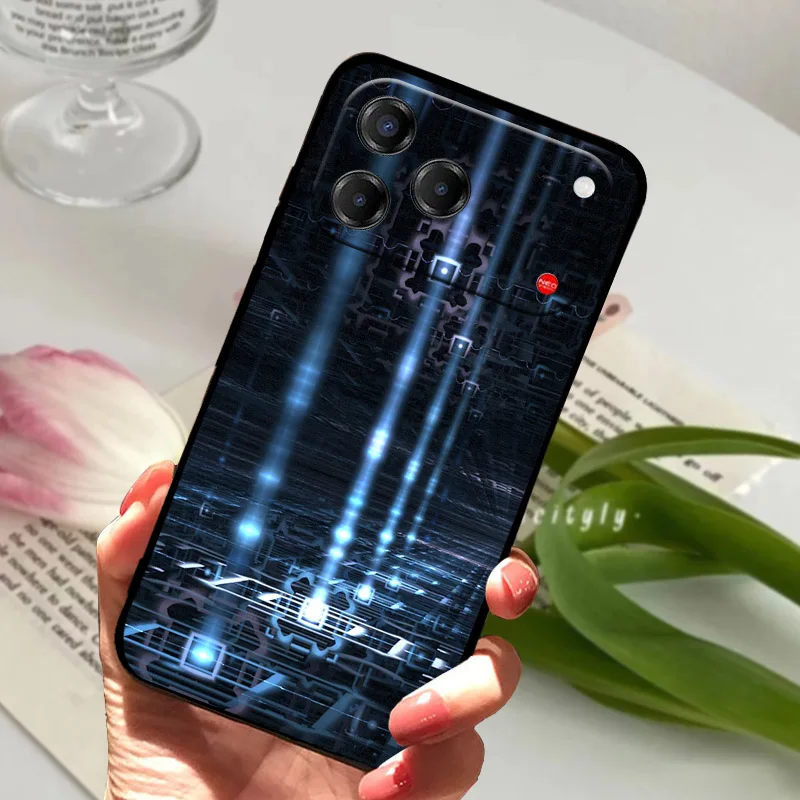 Luxury TPU Silicone Soft Back Cover for ZTE Blade V80 Pro 4G - Elegant  Coque