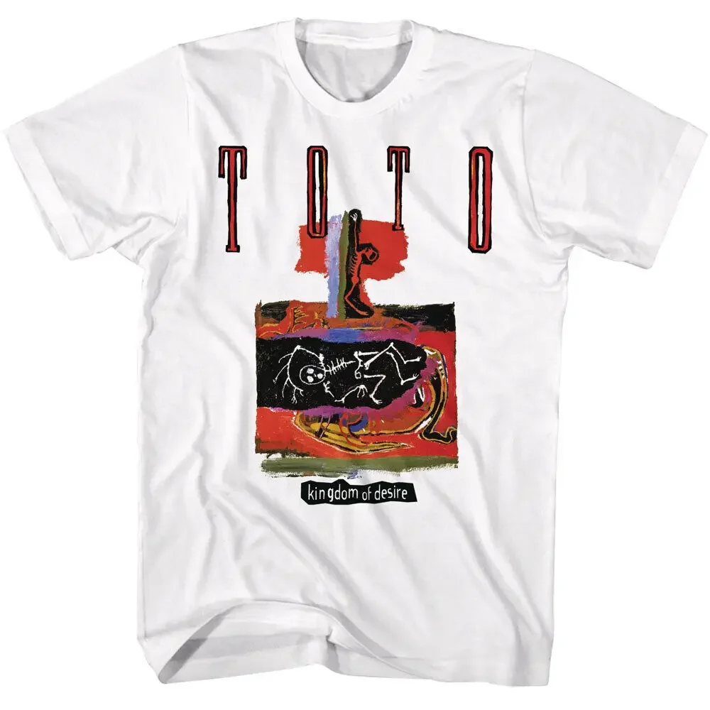 

Toto Kindom Of Desire альбом Обложка 1992 Мужская футболка рок-группа музыка Merch
