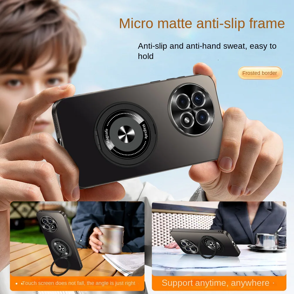 Invisible Metal Rotating Magnetic Mount Lens Ring Case with Full Lens Coverage and Protection