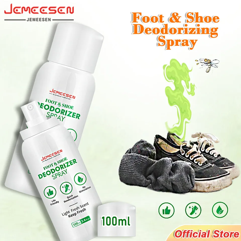 Spray désodorisant pour chaussures, chaussettes, chaussures en cuir PU,  baskets, respirant et déodorant, 1 goutte de boule parfumée, élimine les  odeurs et odeurs des pieds, Mode en ligne