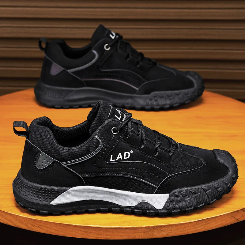 High Quality Men's Sneakers Classics Men Lace-up Shoe for Outdoor Breathable Hiking Shoes Comfortable Sneakers Male Safety Shoes 4