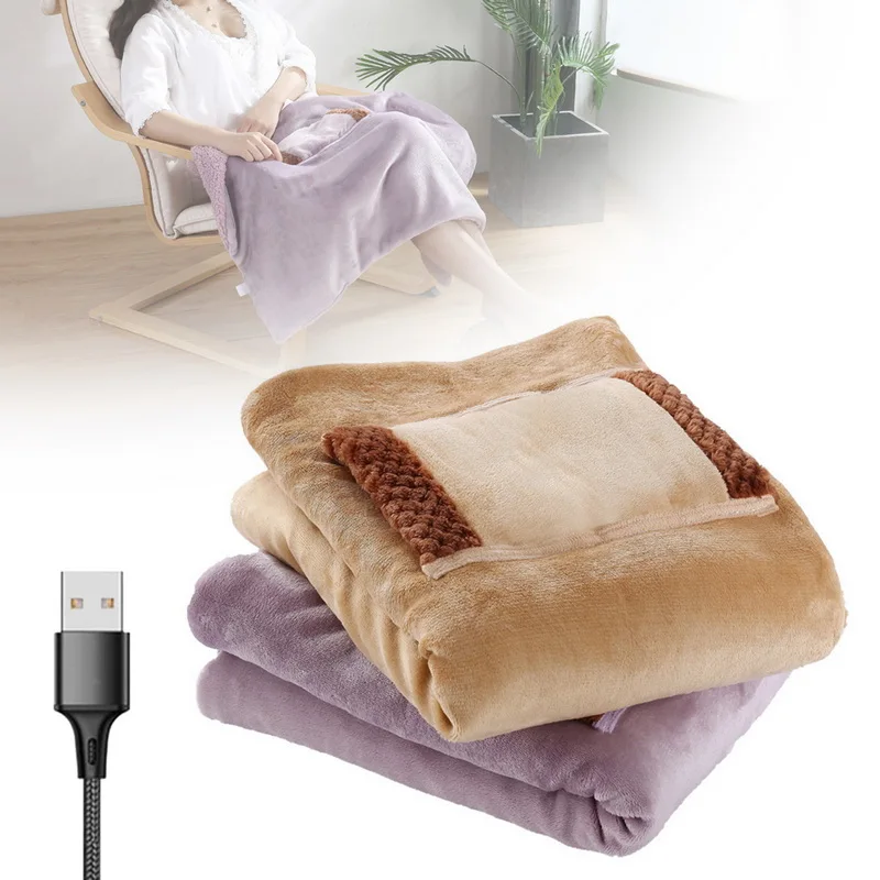 Electric Blankets 5v Soft Thicker Heater Bed Warmer Winter Warm Heating  Blanket Washable Thermostat Usb Charging With Pocket - Throw - AliExpress