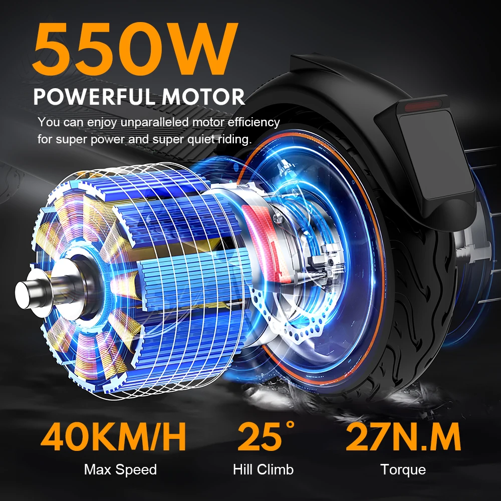 HUANCI X9 Adult Electric Scooter 15.6AH 550W 48V 40KM/H Foldable Electric Kick Scooter 10 Inch E Skateboard electric scooter