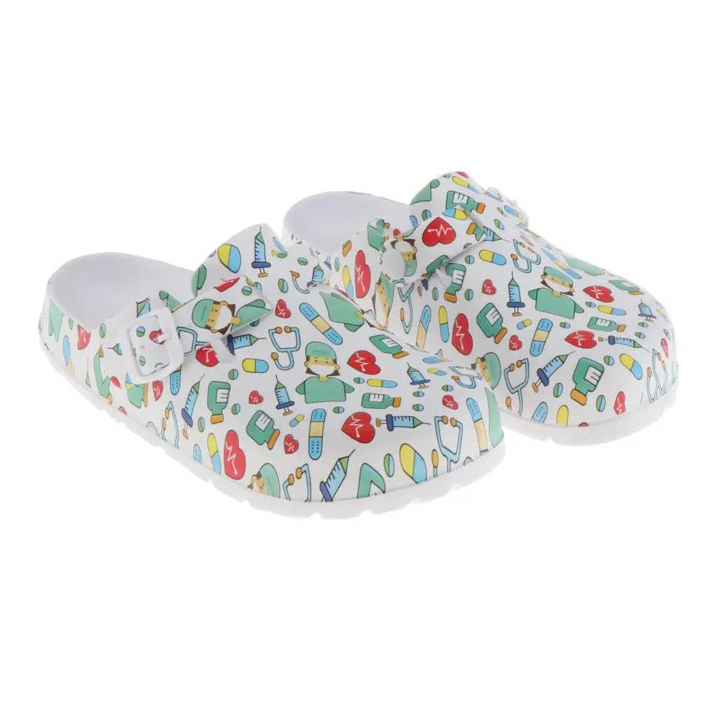 Women`s Nursing Shoes Waterproof Resistant Clogs Outdoor Slippers - 38 39