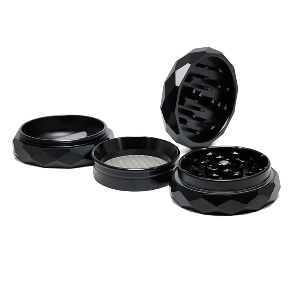 알루미늄 합금 연마기 내구성 금속 분쇄기, 흡연자 친구 명절 선물용 흡연 액세서리, 63mm 4 층 허브 밀