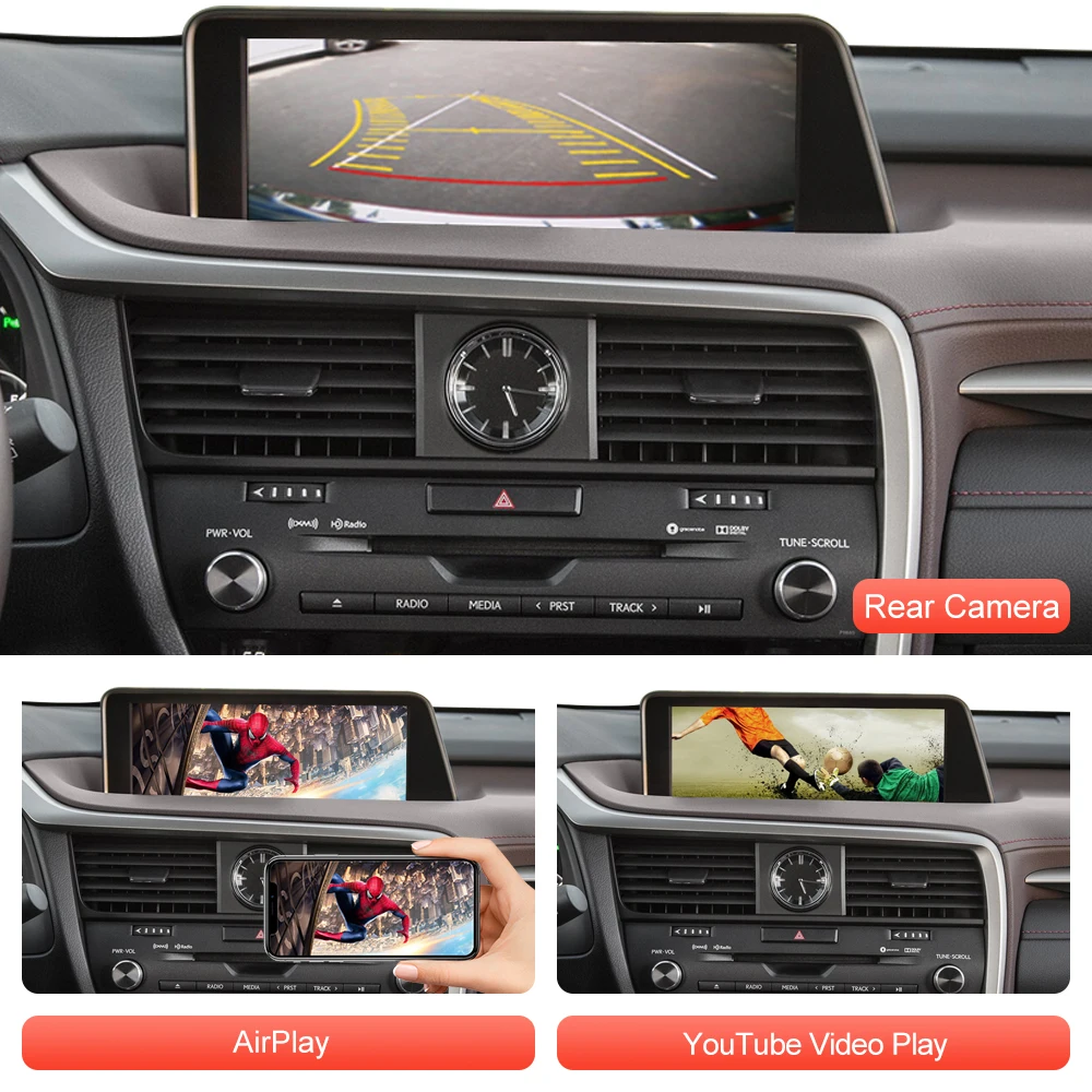Фото Беспроводной CarPlay для Lexus RX 2016-2019, с функцией воспроизведения автомобиля на платформе Android №4