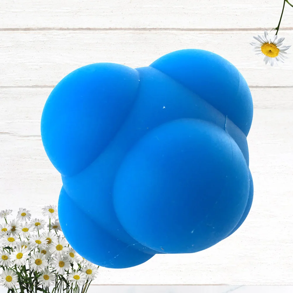 

1pc Hexagonal Silicone Sphere Reaction Training Ball Bouncing Ball Agility Testing Ball for Women Men
