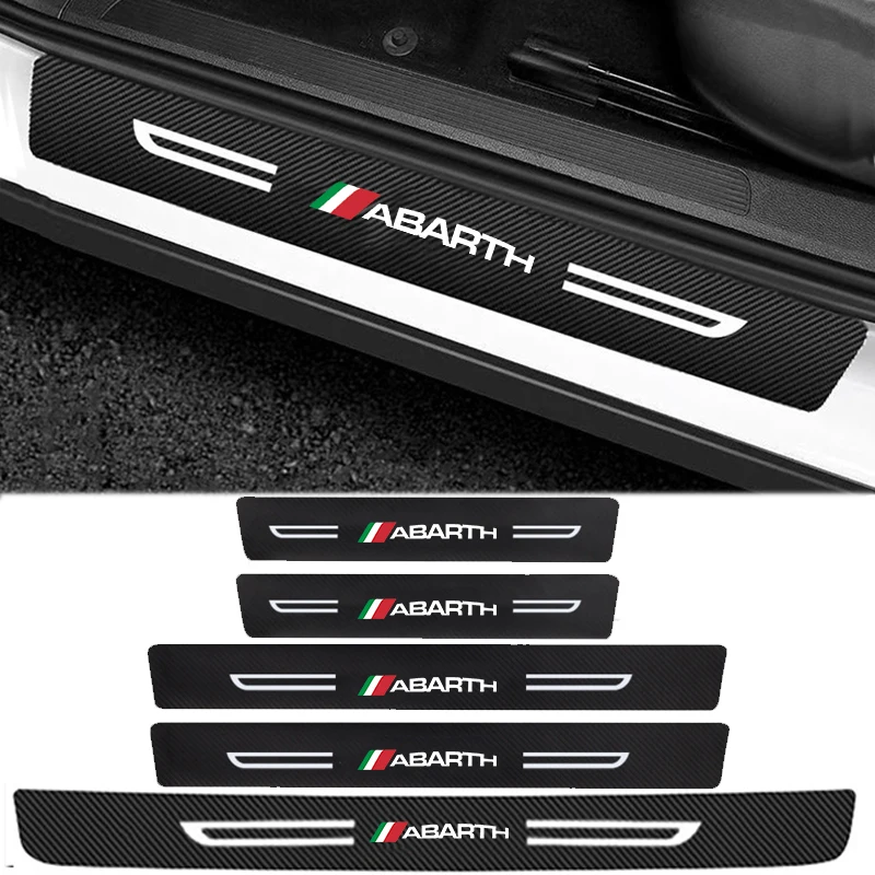 

Наклейки для защиты порога автомобиля Fiat ABARTH, защитная пленка