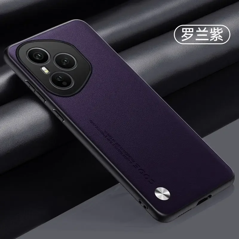 Luxury Leather Skin Feel Shockproof Bumper Case - Simple Design