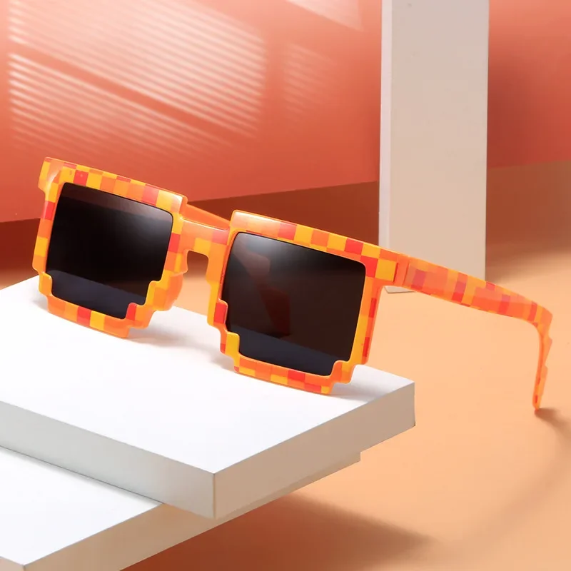 Sun Glasses Creeper Glasses Novelty Mosaic Funny Goggles Boys Girls Pixel Eyewear