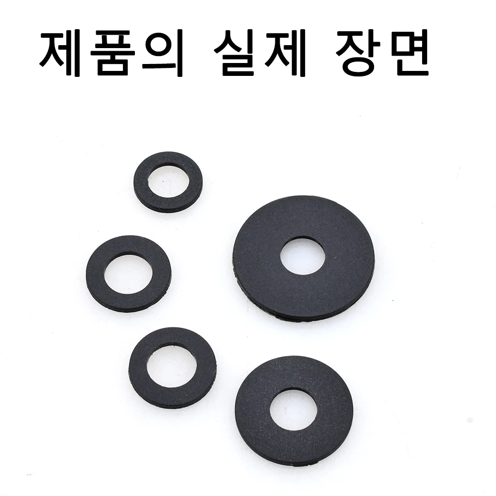 나일론 와셔 플랫 가스켓 플라스틱 씰링 하드 와셔 검정색 흰색 M2 M2.5 M3 M4 M5 M6 M8 M10 M12 M14 M16 M18 M20 M22 M24