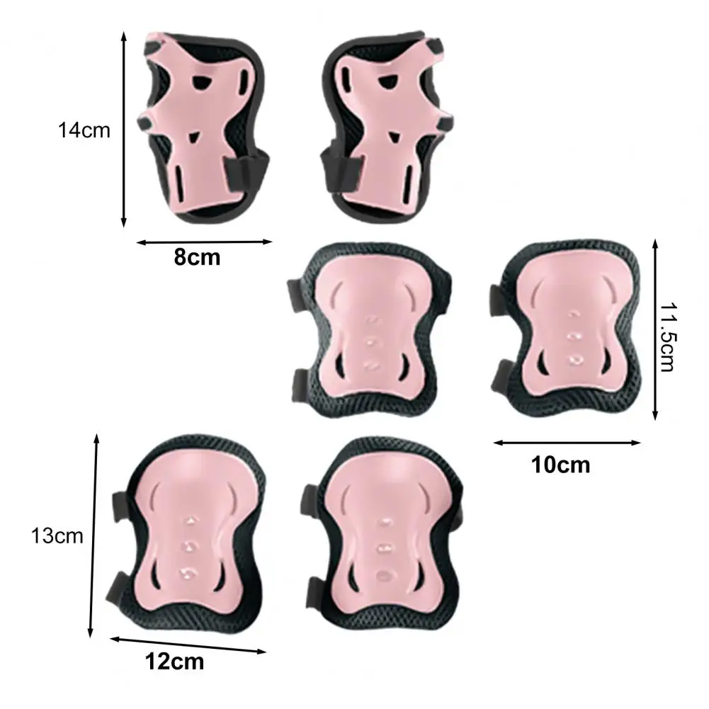1 Set Kids Roller Skating Protective Gear Scooter Biking Sports Toddlers Boys Girls Wrist Guard Knee Elbow Pad Protector protective gear set wrist guards