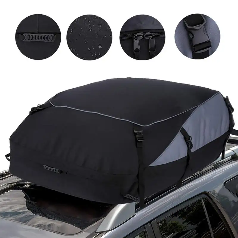 

Car Roof Bag car Rooftop Luggage Carriers auto Waterproof Off road Camping Cargo Carrier with large capacity storage accessories