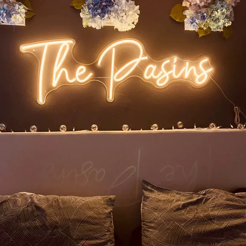 Custom  Neon Sign Wedding Led Neon Sign Wall Hanging Art Sign Night Light For Home Decor Xmas Birthday Gift Party logo