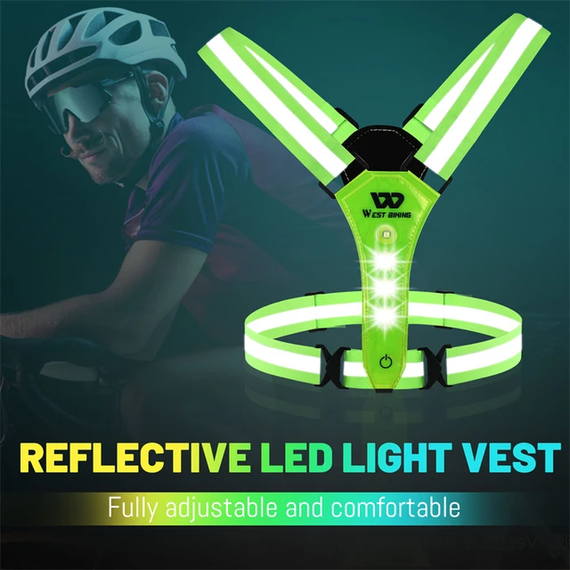 Running Light Vest Rechargeable  Running Reflective Vest Lights -  Reflective Vest 3 - Aliexpress