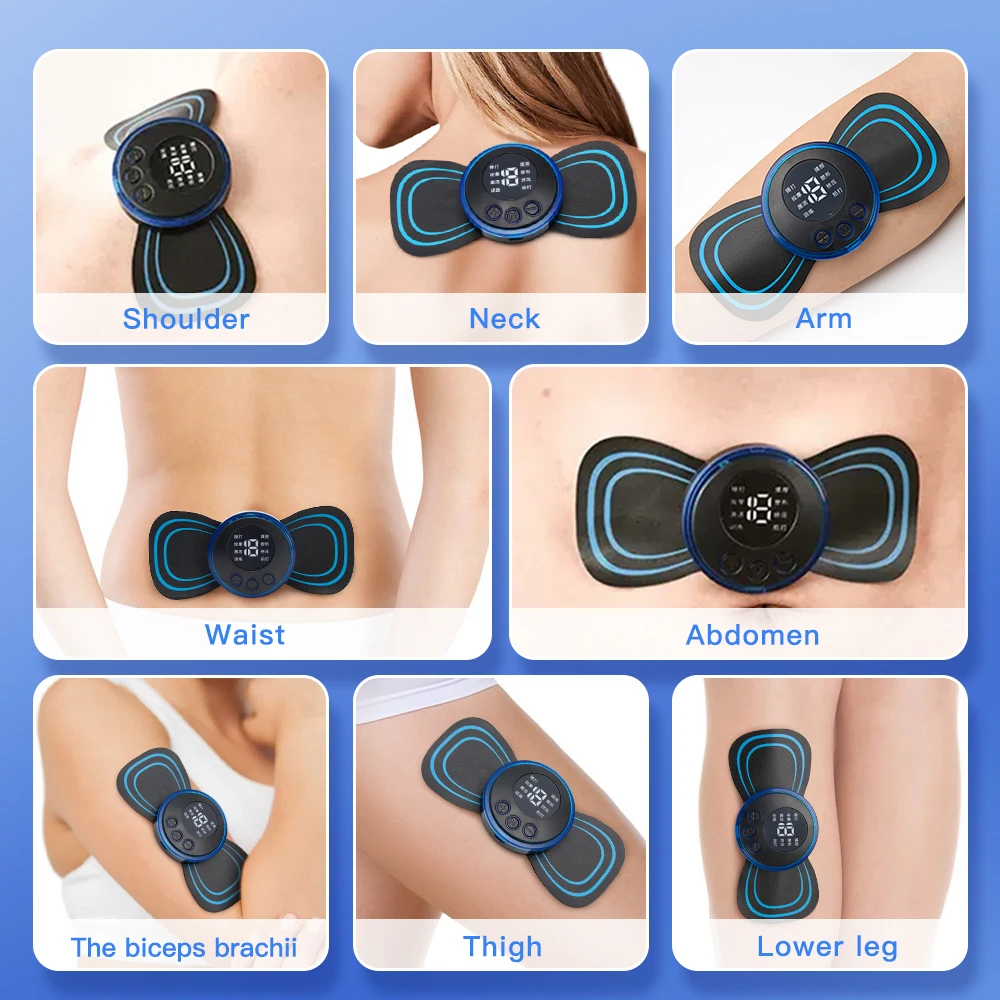 Electric Pulse Neck Massager EMS Cervical Massage For Neck Back Eletric muscle stimulator Tens electrostimulator 6