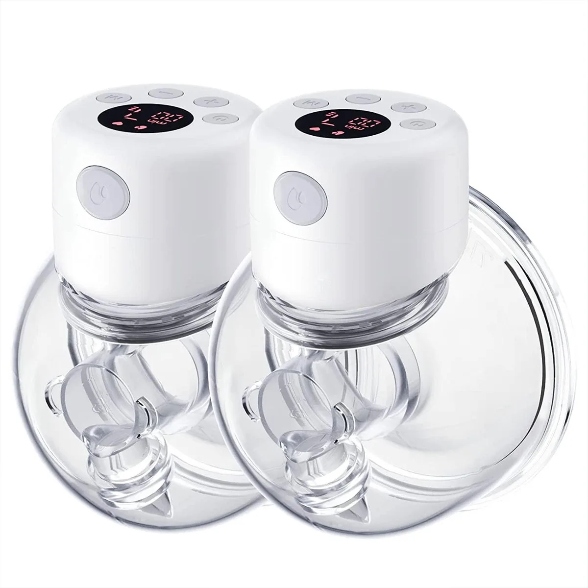 1Pcs/2Pcs Wearable Electric Breast Pump Portable Invisible Hands-Free Silent Comfort Breast Milk Extractor Collector BPA-free
