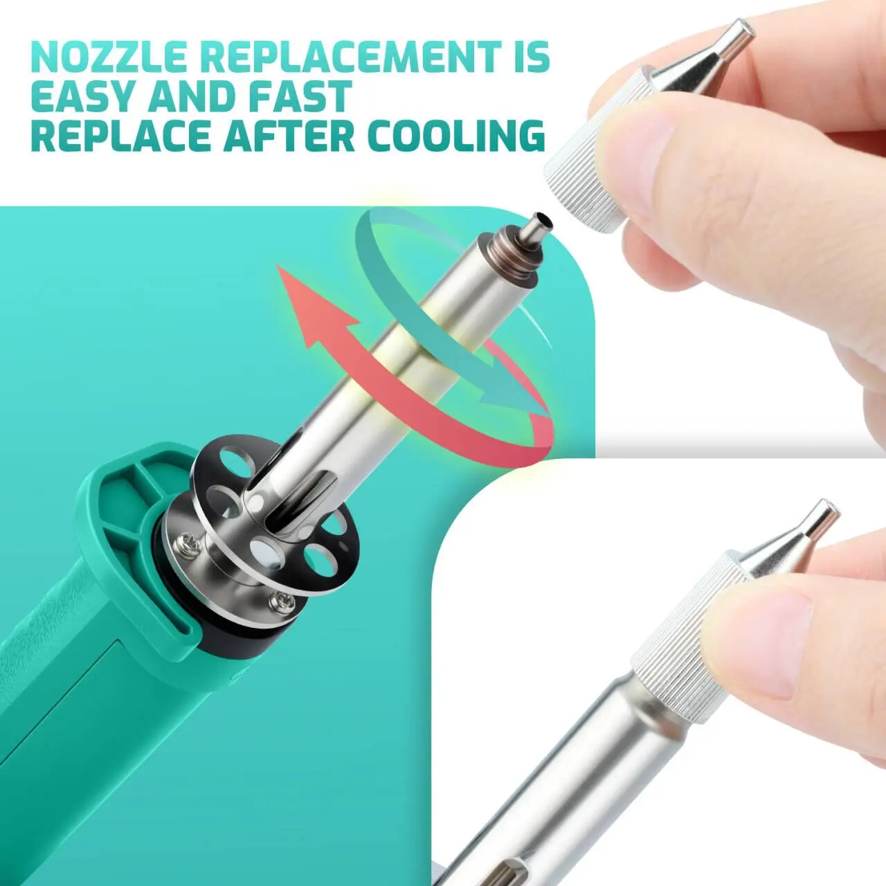 180W Desoldering Iron Electric Soldering Tin Suction Sucker Gun THT PTH Remover