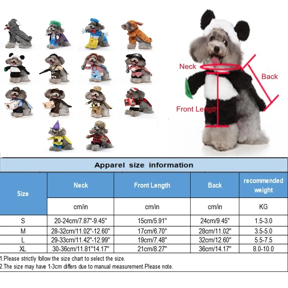 Christmas Dog Funny Clothes Dogs Cosplay Costume Comical Outfits Pet Novelty Clothing Set for Festival Party Dog Postman Costume for dog costume set