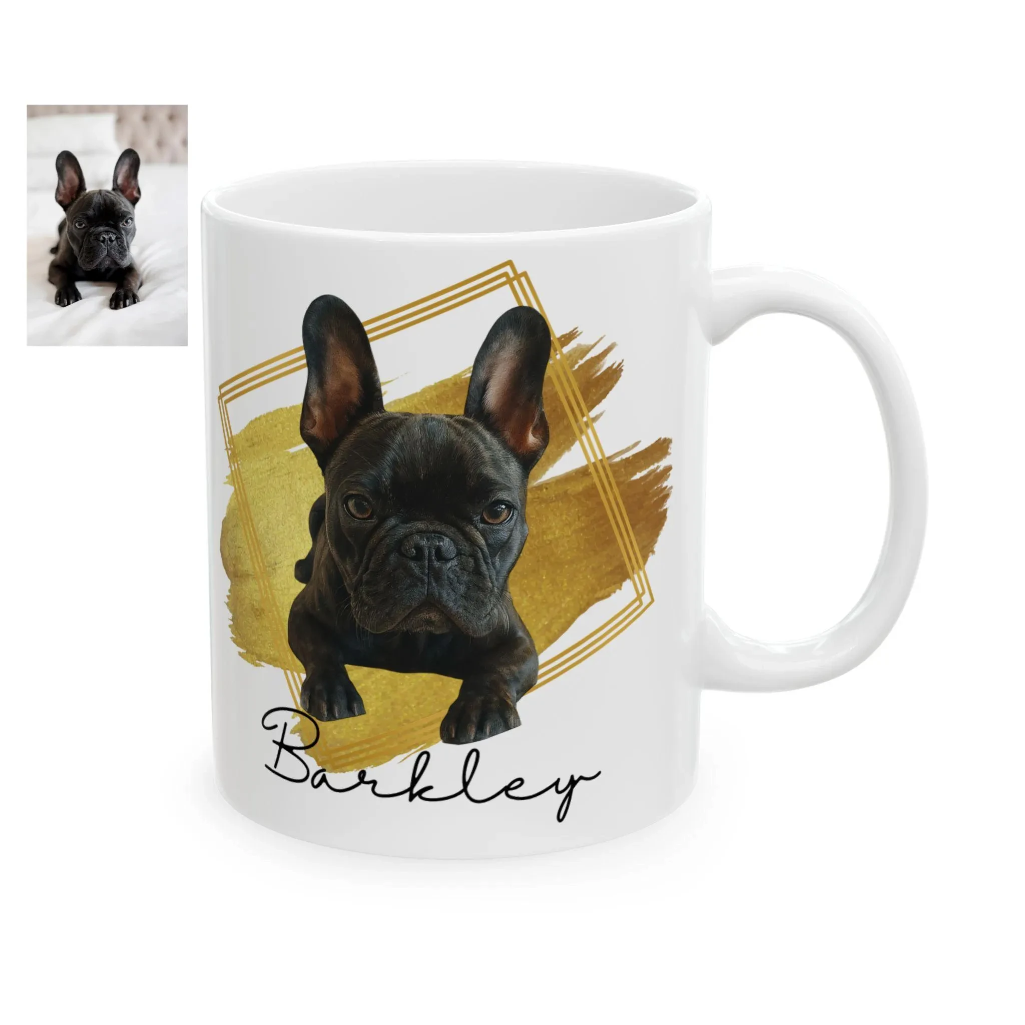 11oz Custom Pet Design Tasse, personalisierte Haustier-Fototasse, langlebiges Tierbild, Trinkgeschirr für Kaffee, Tee, heiße Getränke, tägliches Kunstdesign – Detail 9