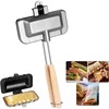 Double-Sided Sandwich Baking Pan Camping Frying Pan Cheese Maker Sandwich Maker Flip Pan 2