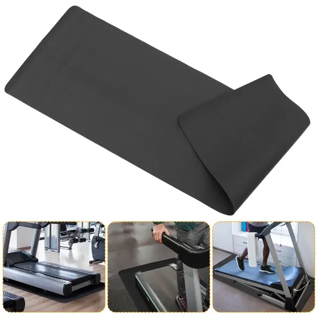 NBR Treadmill Sound Insulation Pad Workout Exercise Mats for Hardwood Floors Carpet Gym Equipment Rubber Mat Black Color 2