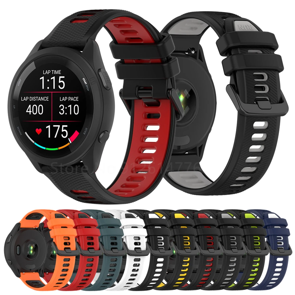 

Smart Watch Band Strap For Garmin Forerunner 255 255S 265 Venu 2 Plus 3 3s 2s SQ Vivoactive 5 4 4S Silicone Bracelet Wrist Band