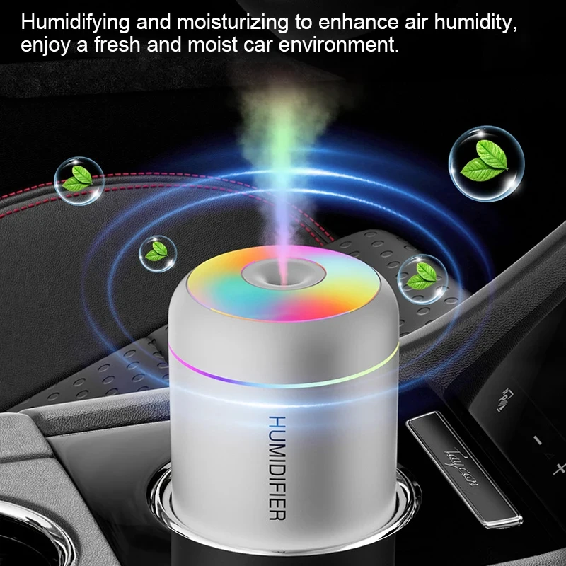 Description Picture 6 of item180ML Mini Air Humidifier USB Aroma Diffuser Essential Oil Purifier Mist Maker Colorful Lights humidificador For Home Car Office