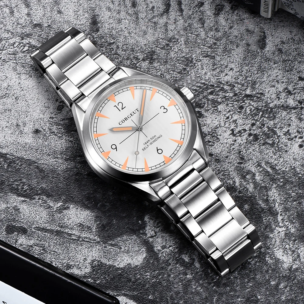 Nen 41mm Corgeut Men's Watch NH35 ST1612 Miyota8215 Automatic Mechanical Sapphire Glass Stainless Steel Strap