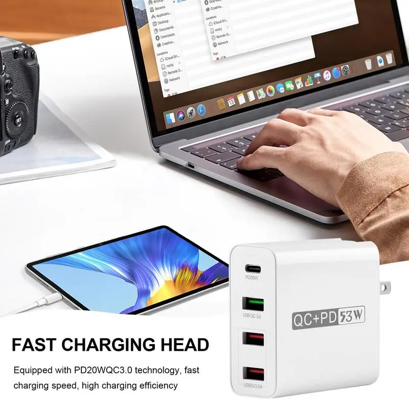 USB Charging Hub charged safely and quickly multiple charging ports Perfect For Earphones Cell Phones Tablets And Tablets