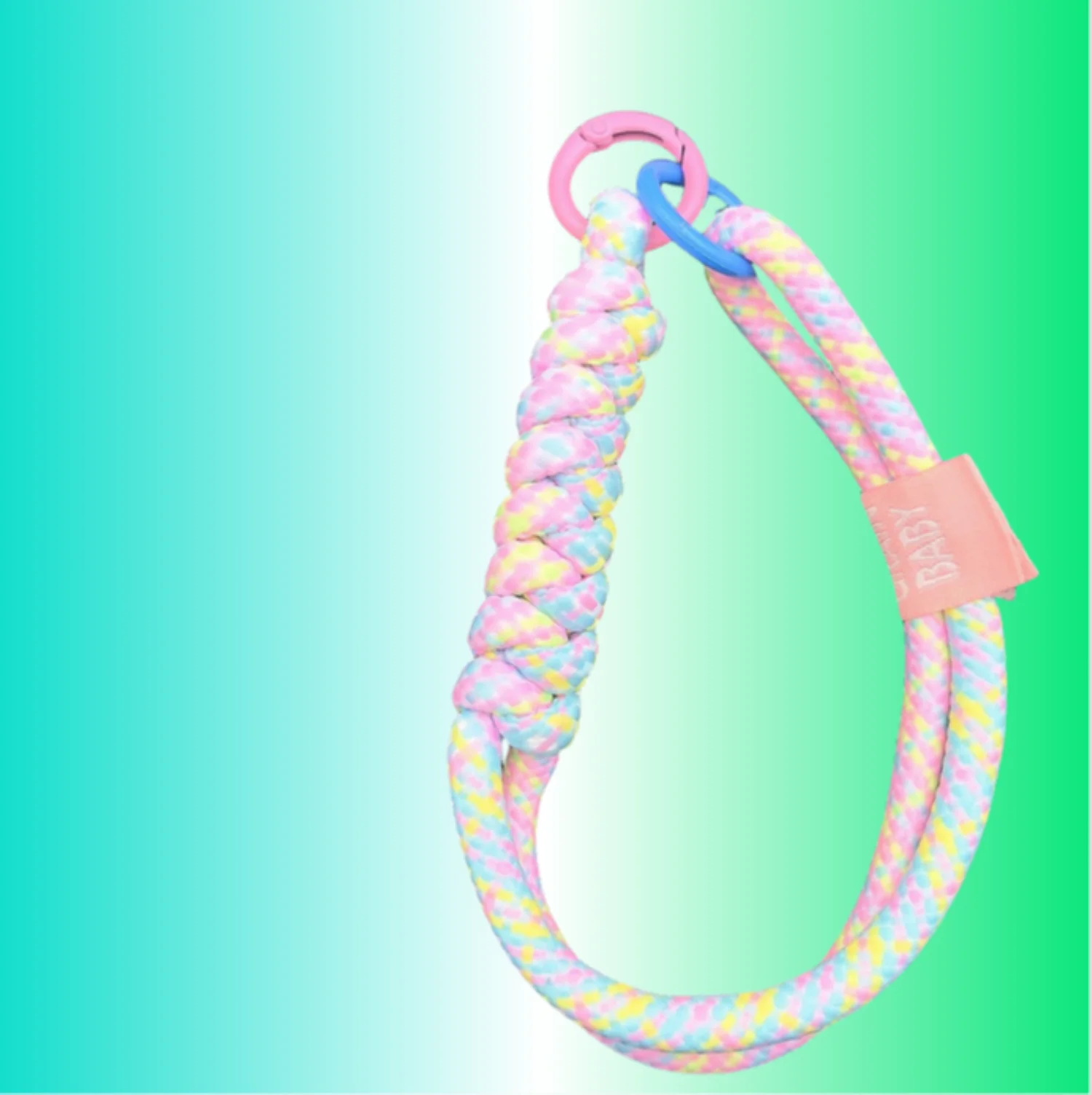 Multi-Color Woven Wrist and Phone Strap with Climbing Buckle