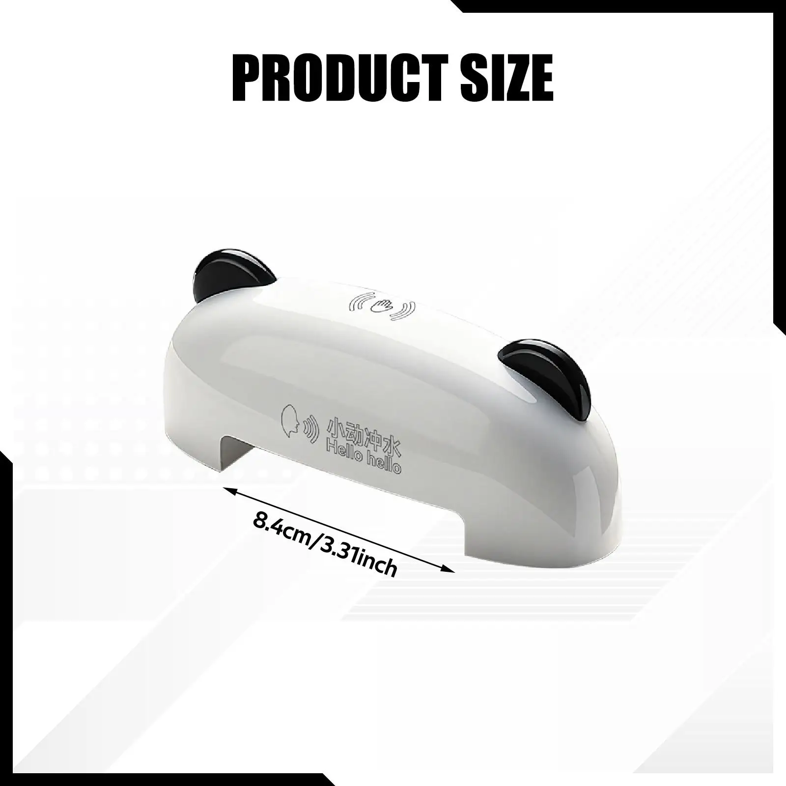 Touchless Toilet Flusher with Voice Control , White Professional 150x50x56mm