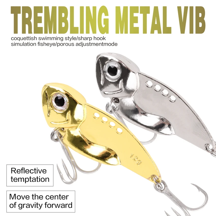 3D Eyes Metal Vib Blade Lure 3/7/10/15/20G Sinking Vibration Baits  Artificial Vibe for Bass Pike Perch Fishing Long Shot