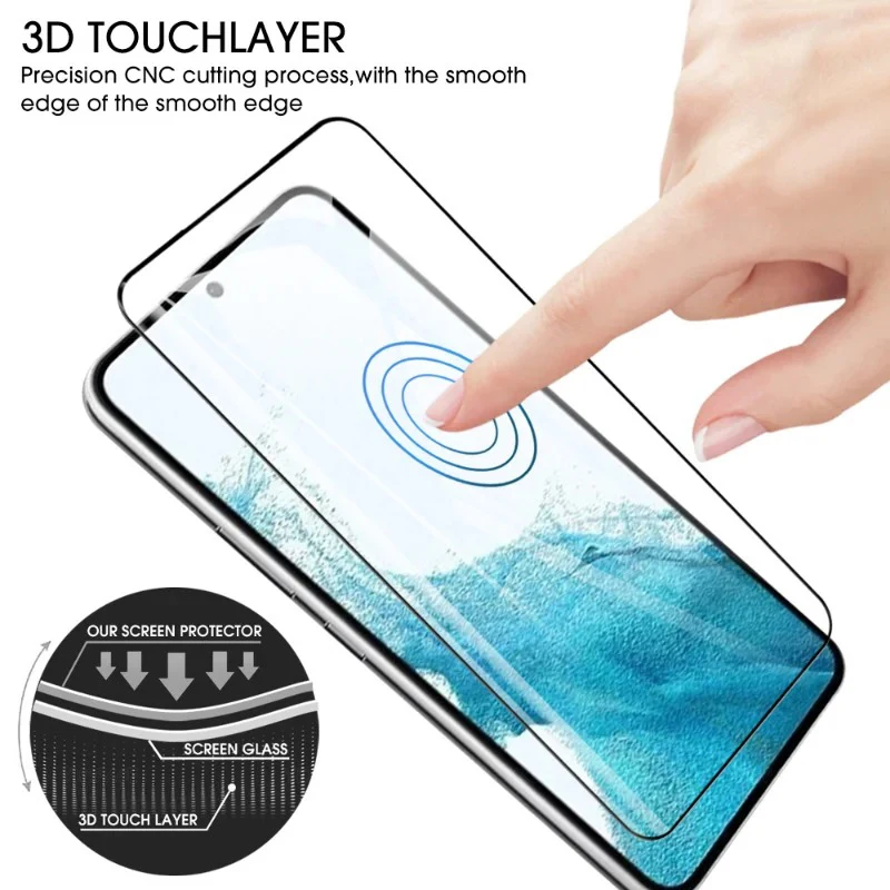 Premium Fingerprint Unlocking Tempered Glass Screen Protector - 2 Pack