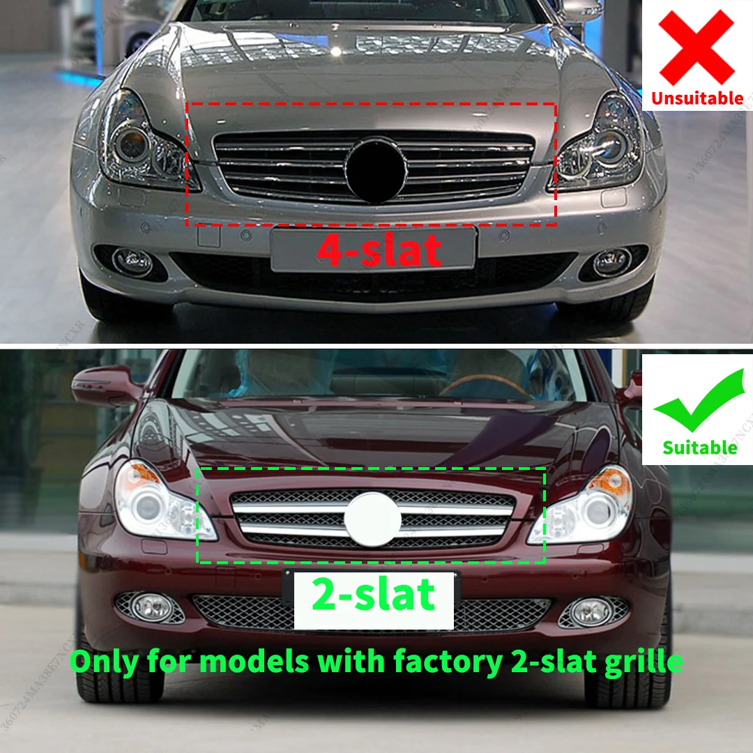 메르세데스 벤츠 CLS C219 W219 2008-2010용 그릴 (CLS300 CLS350 CLS500 CLS550 튜닝 악세사리 스포츠 중간 프론트 그릴)